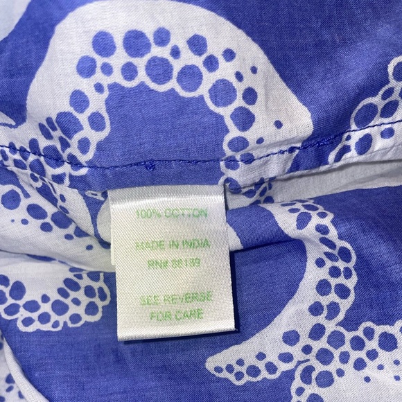 Lily Pulitzer Captivia Octopus Nautical Print Tunic Cotton 🌊⚓️🐙 Medium - Picture 8 of 8